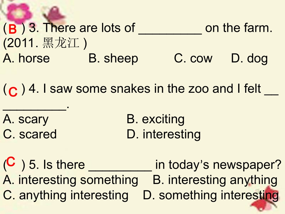 【高分突破】2016七年级英语下册Unit12Whatdidyoudolastweekend单元能力测试课件（新版）人教新目标版_第3页