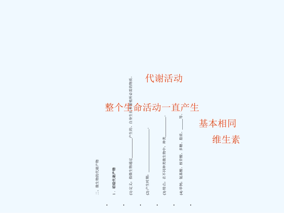 《金版新学案》2011高三生物一轮 课时2 微生物的代谢和生长课件 选修5_第3页