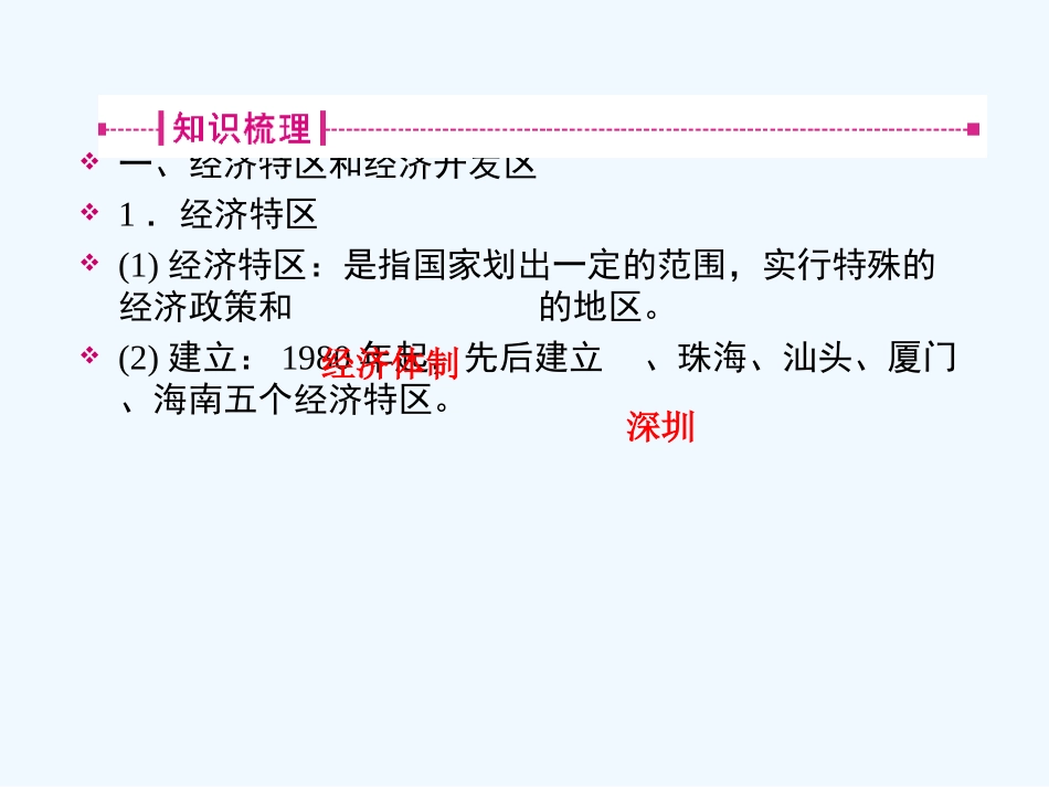 《金版新学案》2011高三历史一轮复习 第24讲 对外开放格局的形成和经济腾飞与生活巨变课件 岳麓版_第3页