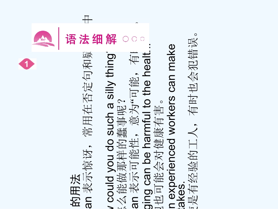 【浙江专版】《金版新学案》2011高三英语一轮课件语法2 新人教版必修3_第2页