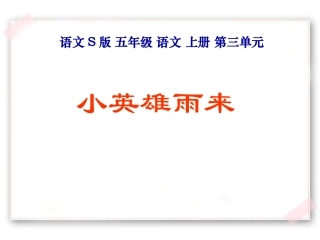 《小英雄雨来__》教学课件1