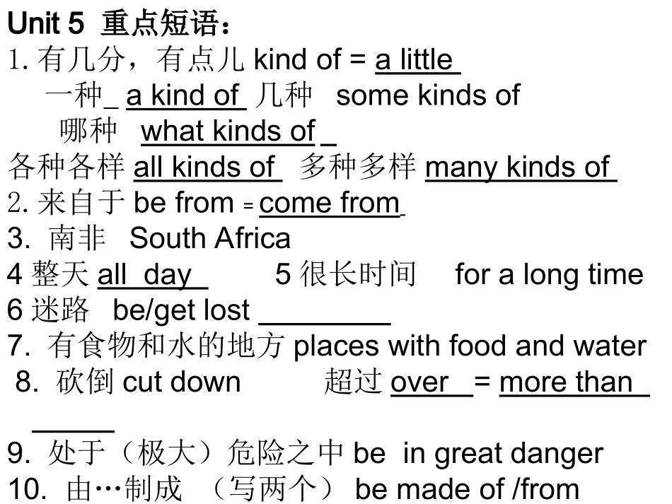 七下PPTUnit4-5短语句子默写单MicrosoftPowerPoint演示文稿_第3页