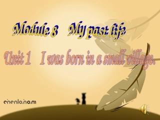 七年级英语下册 Unit 1 I was born in a small village课件 外研版