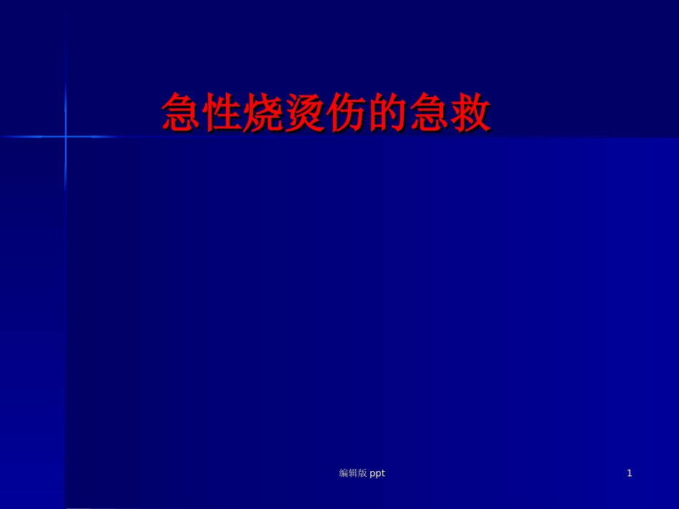 急性烧烫伤的急救课件_第1页