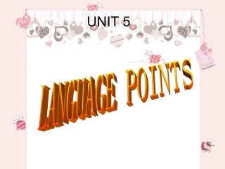 新B7UNIT5语言运用