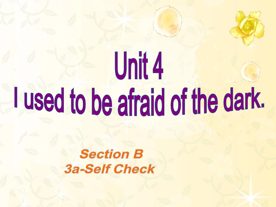 人教版九年级英语第四单元第七课时sectionB3a--3bselfcheck临汾平阳中学严红妹原创共18张幻灯片_第1页