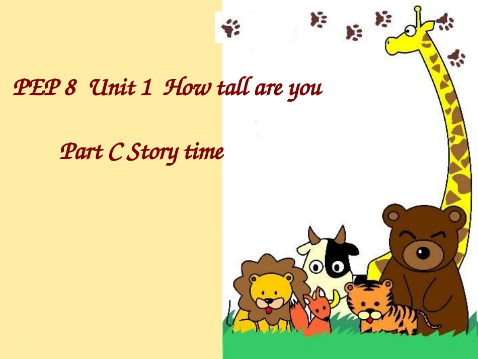 六年级英语下册Unit1Cstorytime_第1页