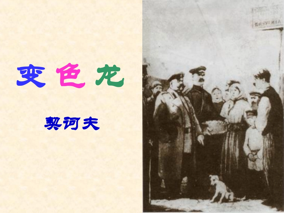 《变色龙》课件 (5)_第1页
