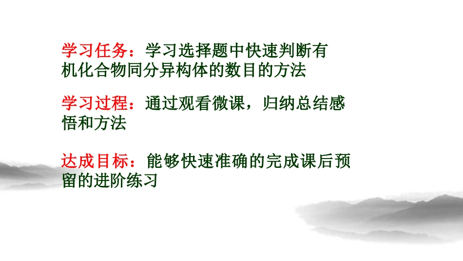 《同分异构体数目的判断》微课说明_第2页