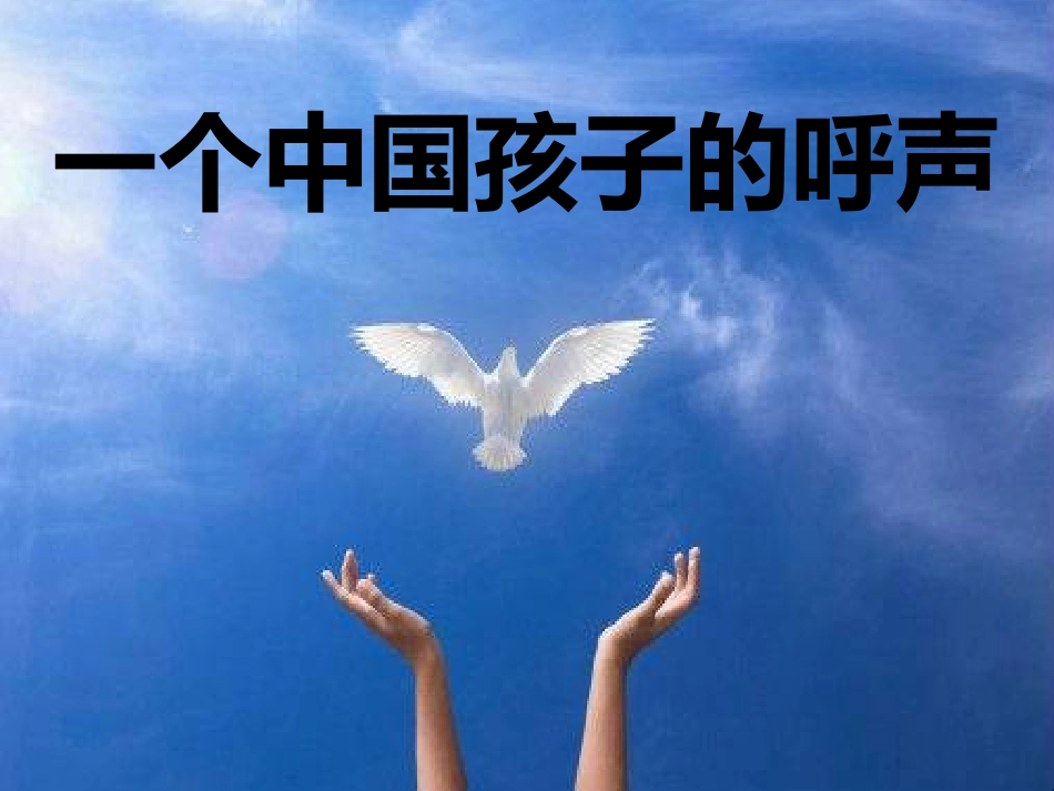 一个中国孩子的呼声 (2)_第1页