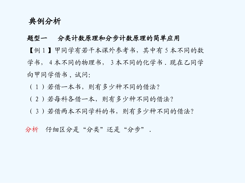 《学案与测评》2011年高考数学总复习 第十二单元第一节 两个基本计数原理精品课件 苏教版_第2页
