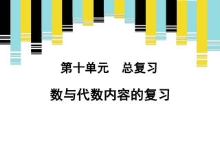 《数与代数内容的复习》复习课课件
