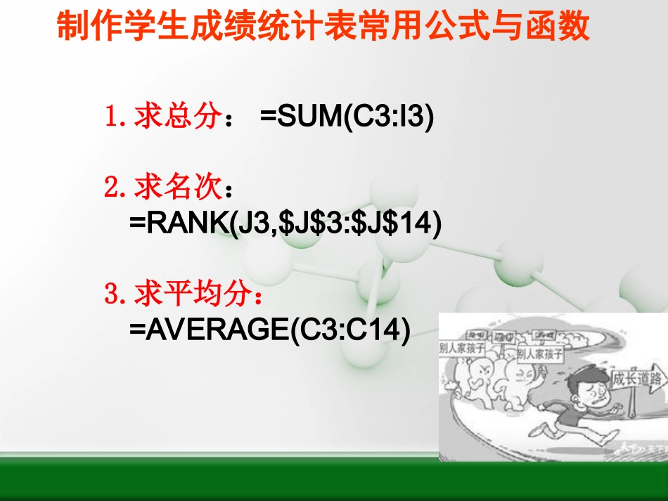 用execl制作学生成绩统计表_第3页