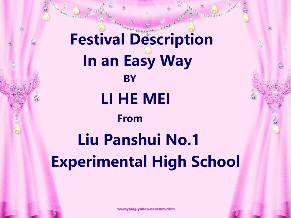 微课课件Howtodescribefestivalsinaneasyway_第2页