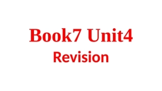 Book7Unit4复习715