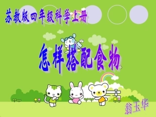 《怎样搭配食物》正式稿