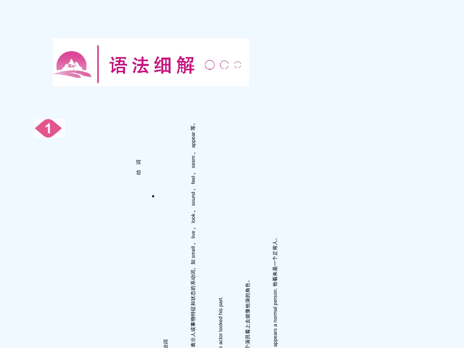（新课标陕西专版）《金版新学案》2011高三英语一轮复习 语法2专项提升- 动词与动词短语课件 必修4_第2页