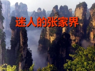 《迷人的张家界》课件
