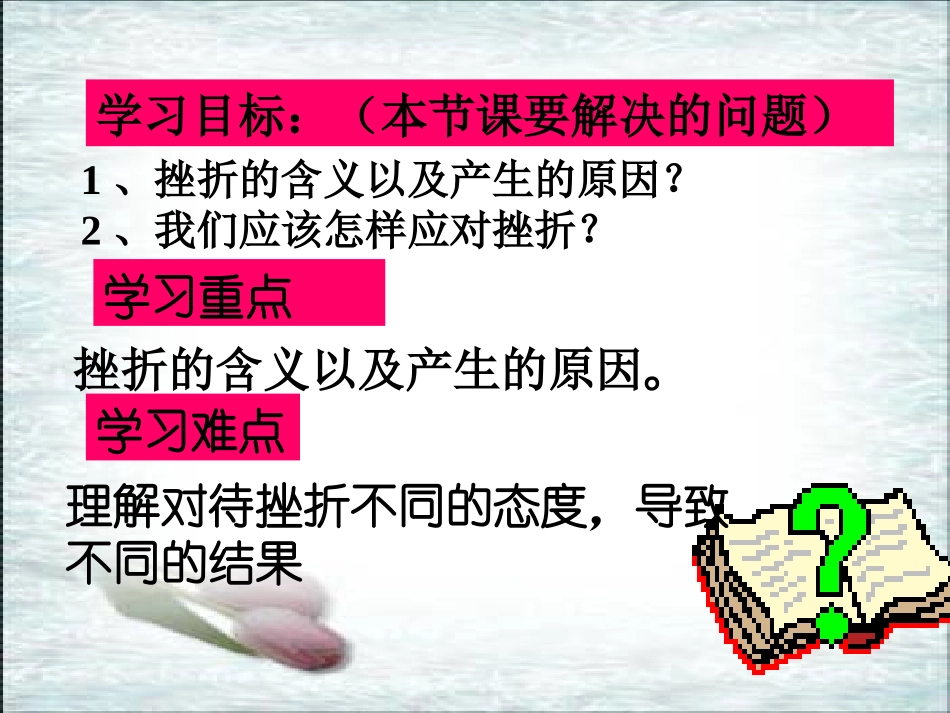 七年级政治下册第五课第一框人生难免有挫折_第3页