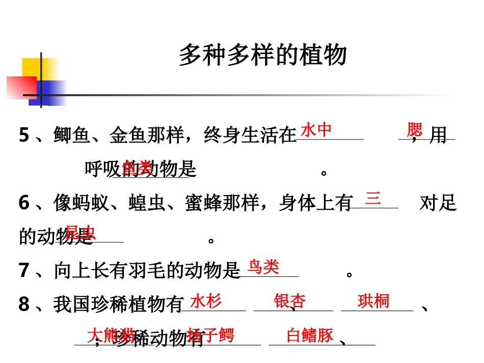 《种类繁多的动物》练习_第3页