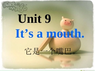 三年英语_It_is_a_nose