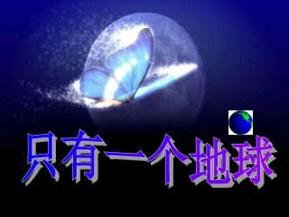 《只有一个地球》