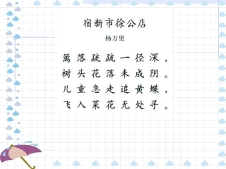 《古诗两首》第二课时