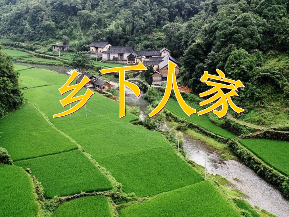 《乡下人家》教学课件1_第1页