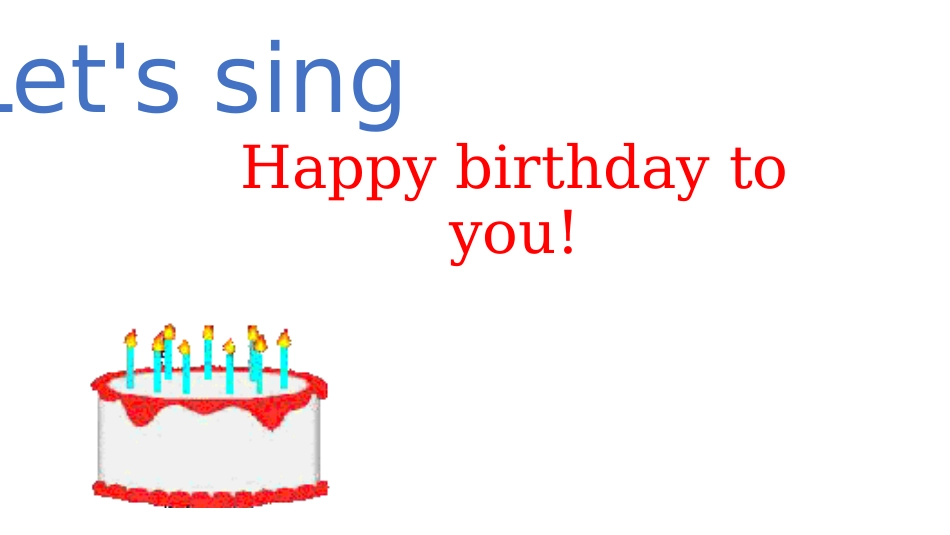 三年级六模块1单元Happybirthdaytoyou_第1页