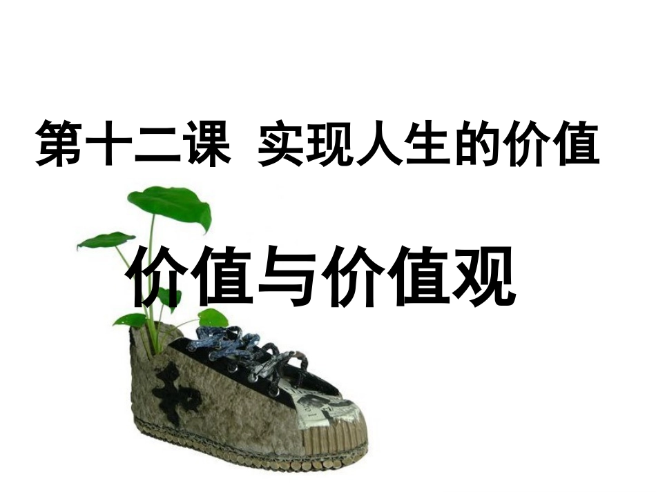 《价值与价值观》_第1页