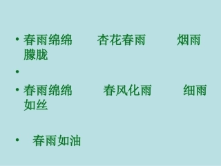 春天的小雨滴滴滴课件1