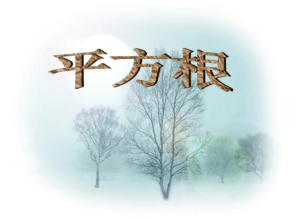 《61平方根》课件4_第1页