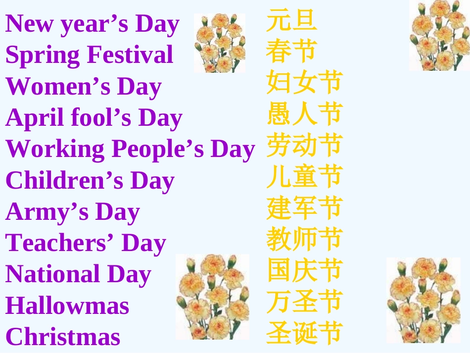 七年级英语上册 Unit8 When is your birthday课件 人教新目标版_第2页