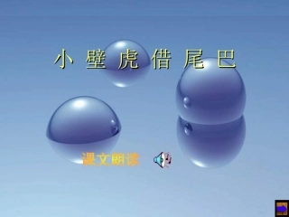 《小壁虎借尾巴》课件演示 (2)