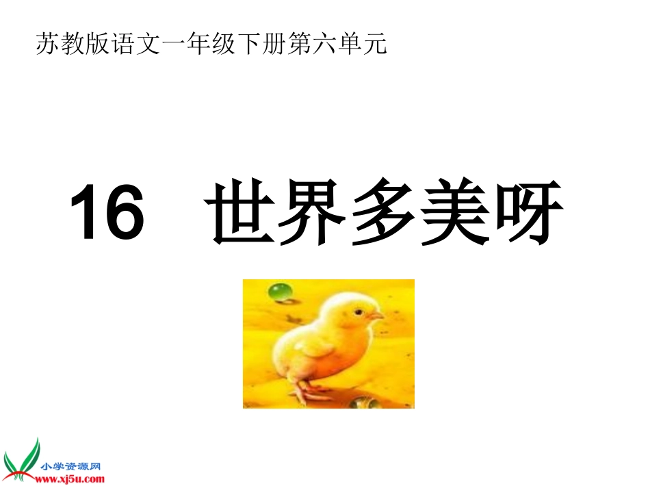 《世界多美呀》PPT_第1页