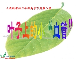 《叶子上的小血管》课件(人教新课标二年级美术下册)PPT课件
