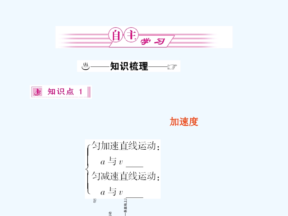 （新课标福建专版）《金版新学案》2011高三物理一轮复习 匀变速直线运动规律及应用课件_第2页