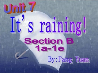 七年级下册unit7SectionB1a-1e