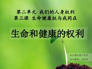 《生命和健康的权利》闫治华