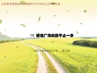 《通往广场的路不止一条》课件 (2)