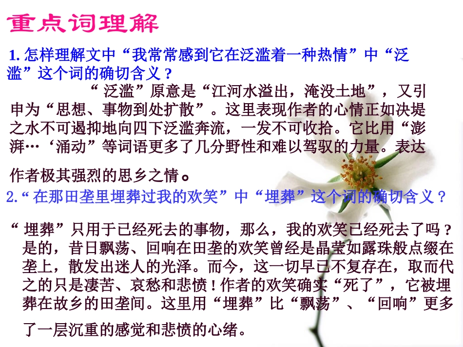 《土地的誓言》重点词理解_第1页