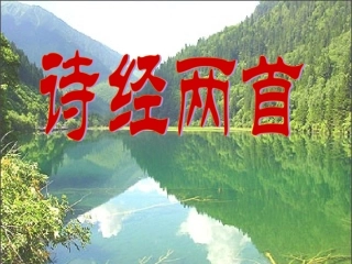 《诗经两首》课件