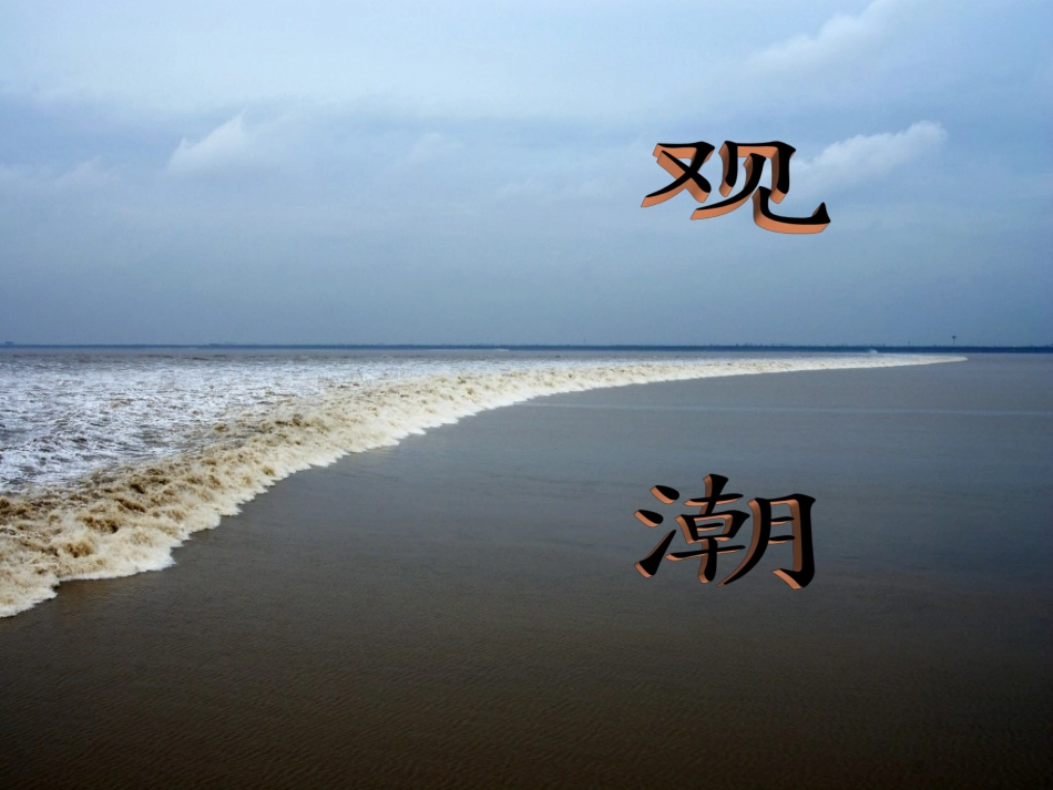 《观潮》精品课件_第1页