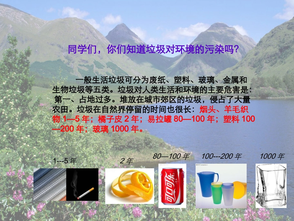 主题班会-保护环境不乱丢垃圾_第2页