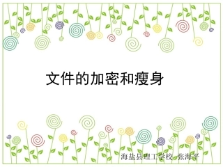 《文件的瘦身和加密》教学课件