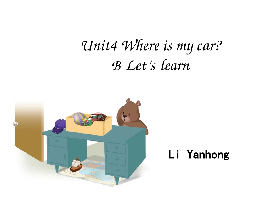三年级英语下册Unit5WhereIsMyRulerLet’slearn第二课时课件_第1页