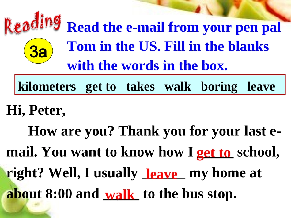 新目标七年级下Unit3_How_do_you_go_to_school_Section_B_2_第3页