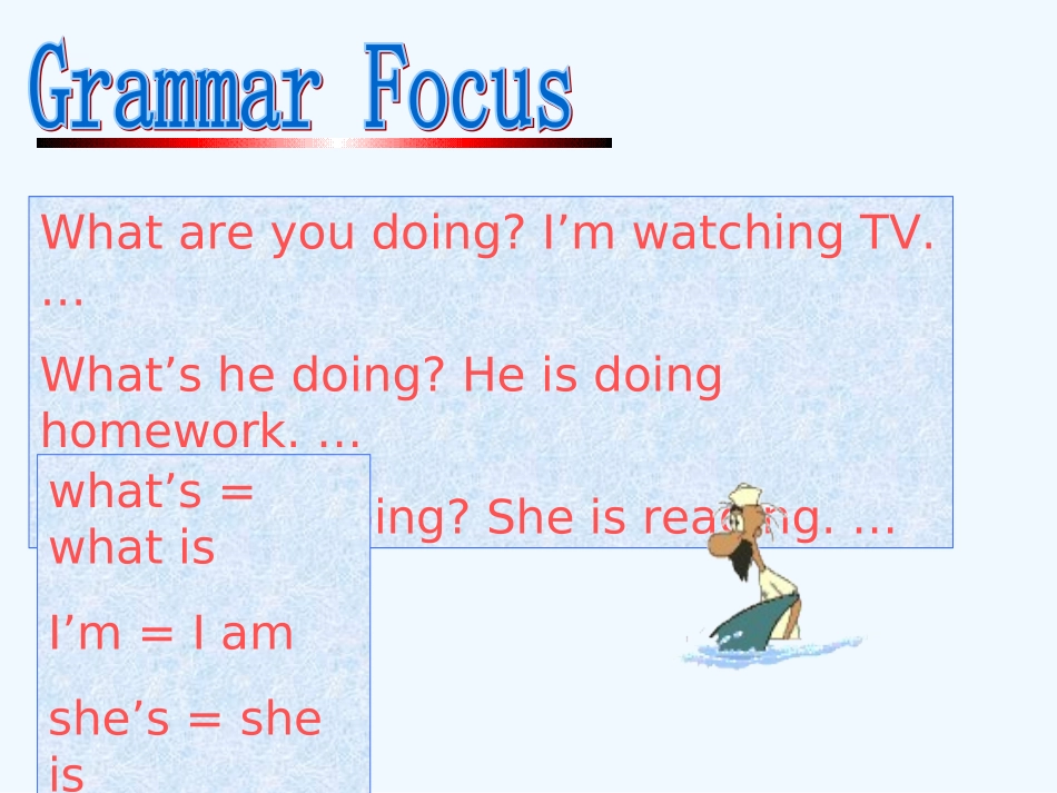 七年级英语下册 Unit 5 What are they doing课件 人教新目标版_第2页