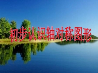 《初步认识轴对称图形》