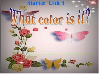 上课StarterUnit3